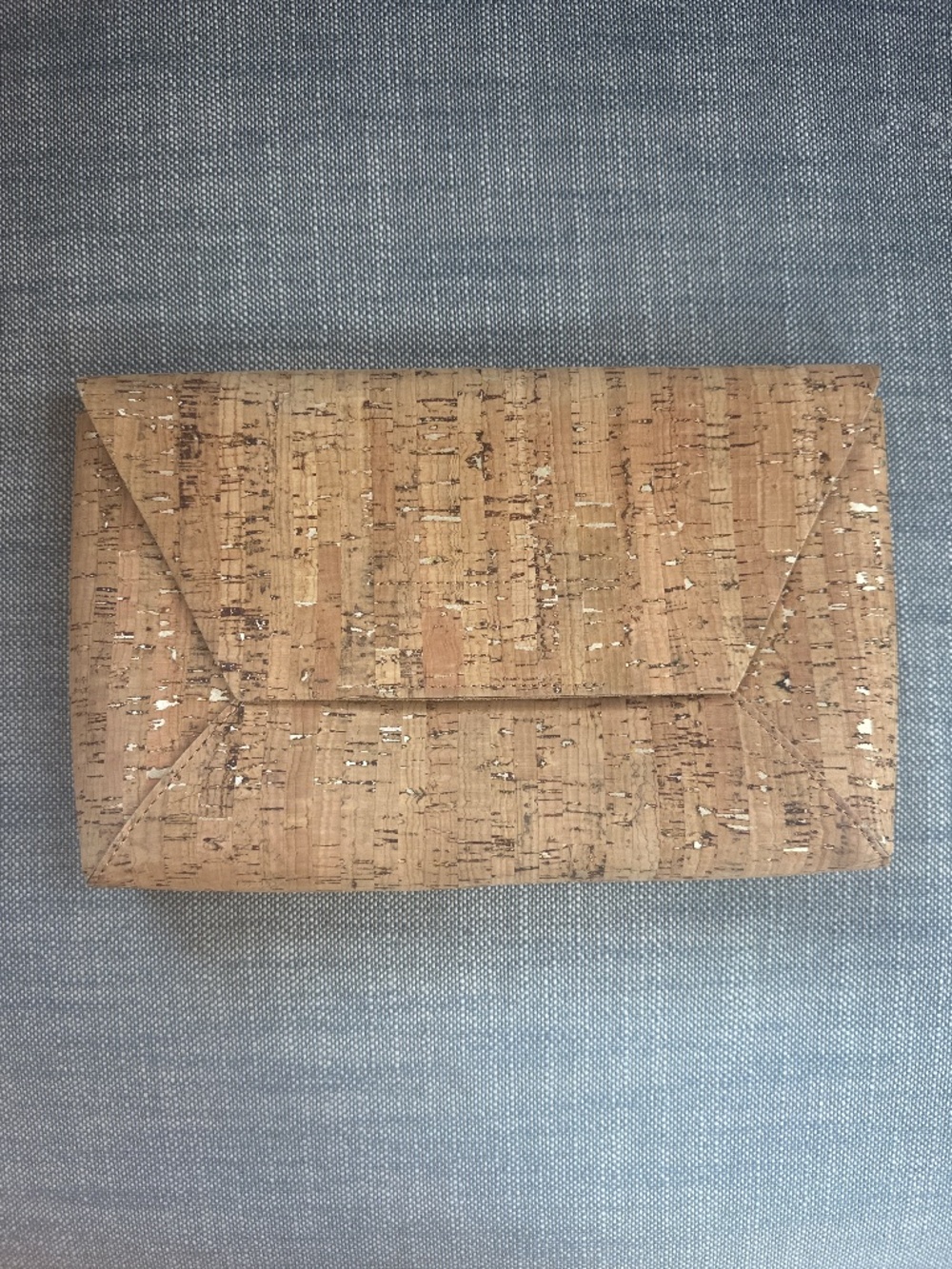 J Crew cork and gold clutch